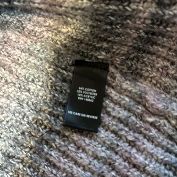 Torrid Women’s Gray Pink Ombre Open Front Cardigan Sweater Size 1X - Picture 4 of 6